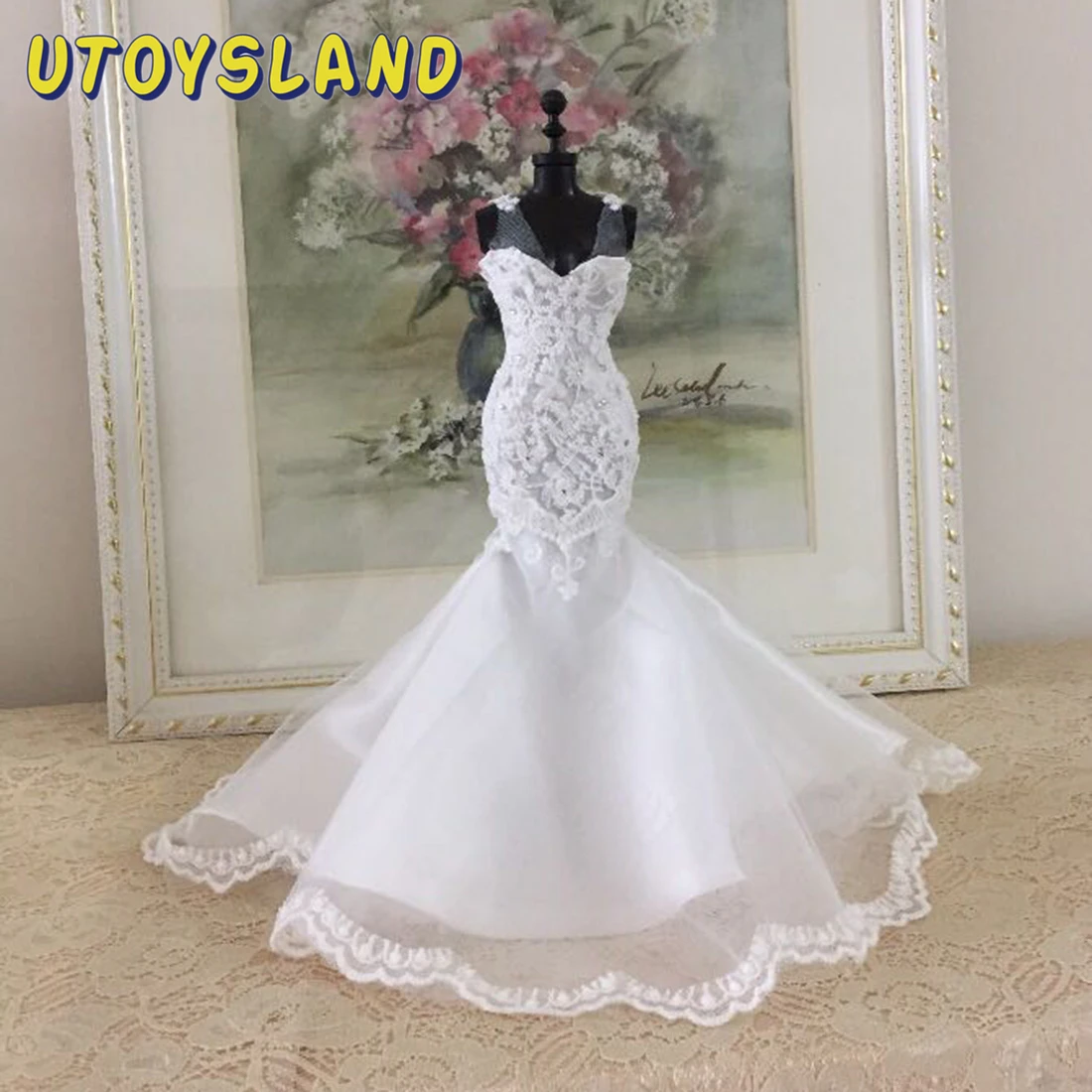 Лидер продаж сделай сам швейная одежда ручной работы мини кукла свадебное платье