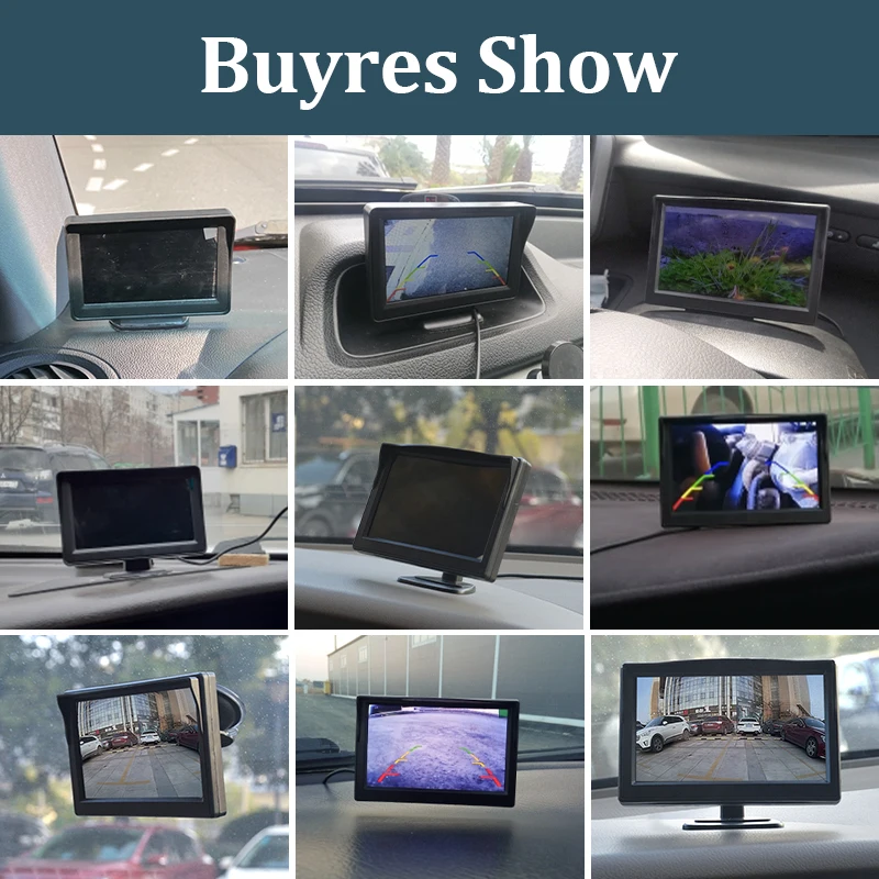 Монитор SINOVCLE автомобильный 4 3 &quotдля камеры заднего вида TFT LCD дисплей HD Digital дюйма