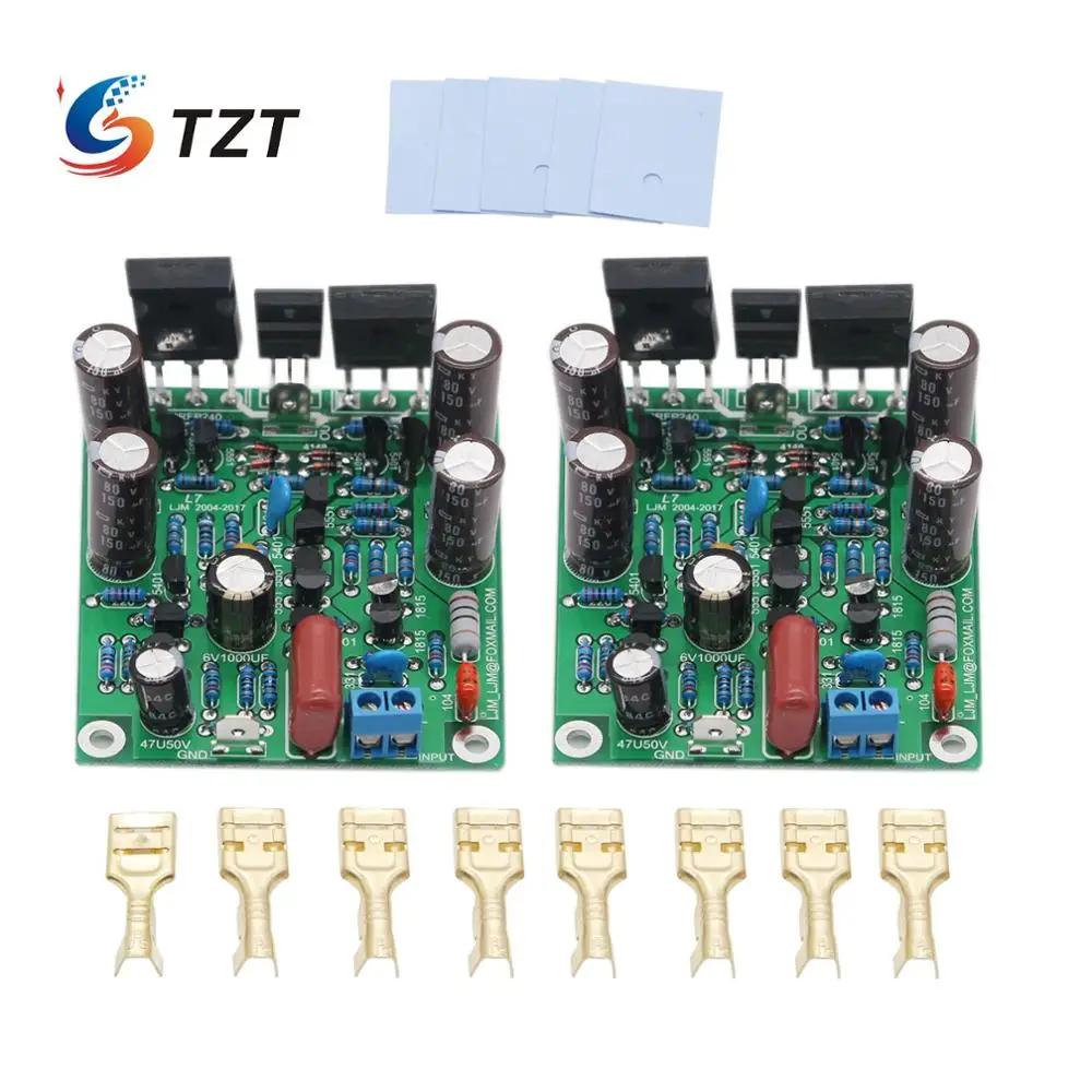 TZT класс AB MOSFET L7 аудио усилитель мощности двухканальный 300-350WX2 Плата усилителя LJM