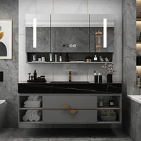 Rock Slab Bathroom Cabinet Combination Intelligent Luxury Modern Home Furniture Bathroom Furniture Bathroom Cabinets