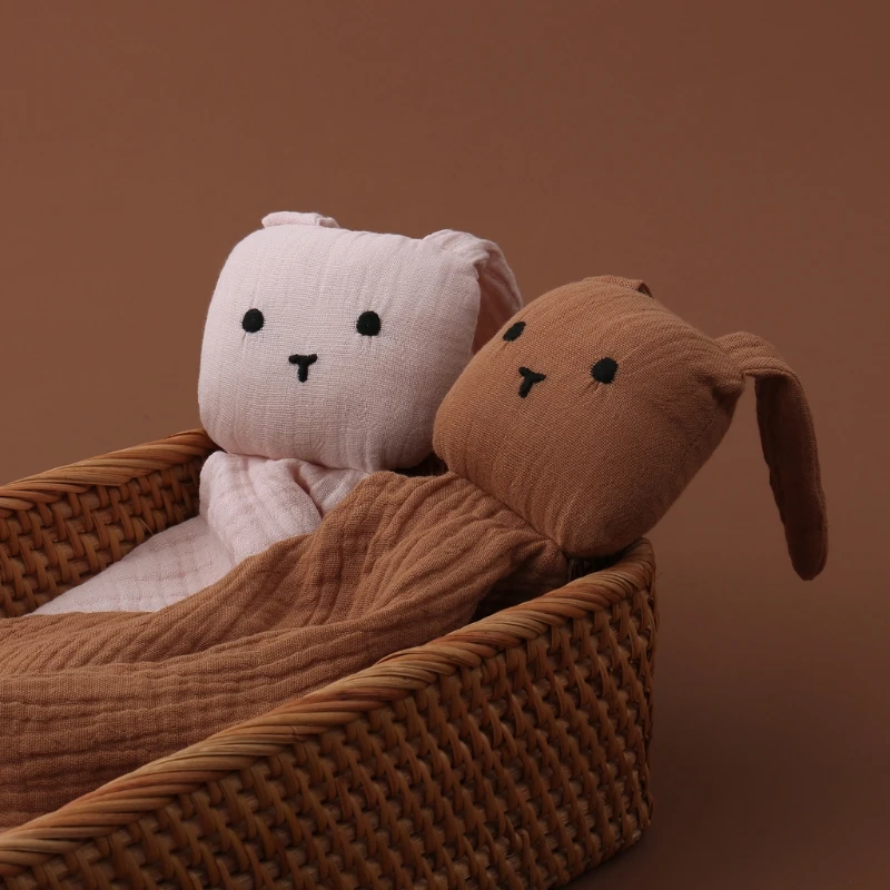 

124D Baby Toys Cartoon Soothe Appease Towel Appease Doll For Newborn Soft Comforting Towel Sleeping Toy Gift