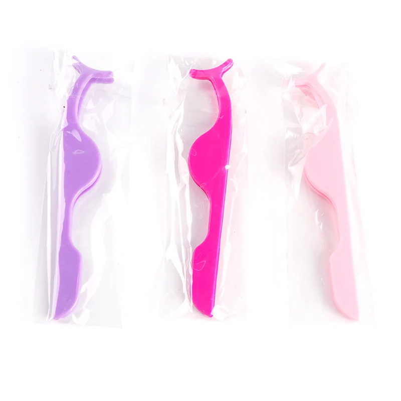 Пластик ресниц Пинцет оптом аппликатор для накладных ненатуральные