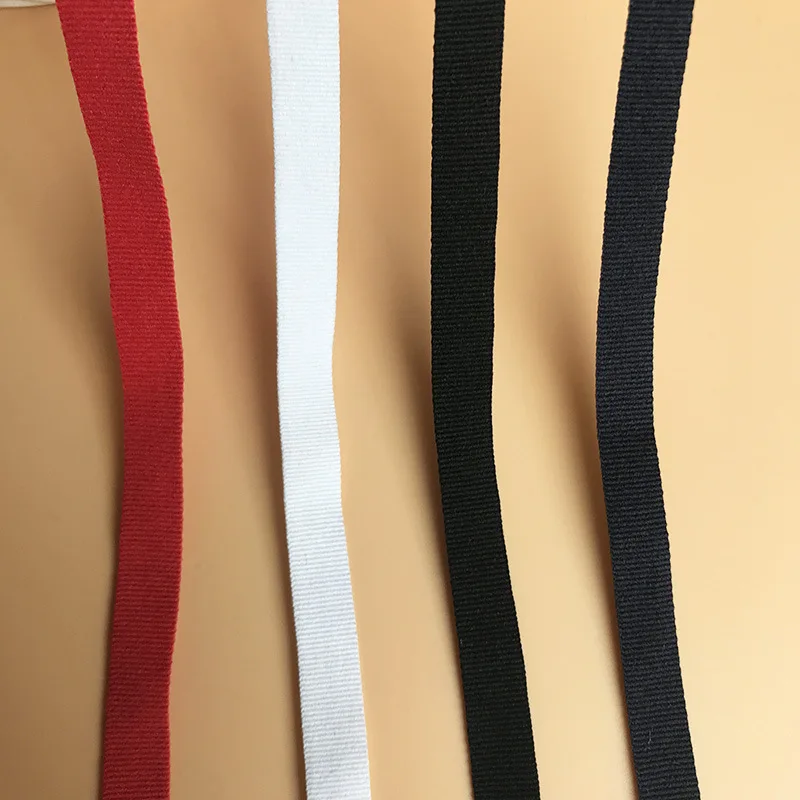 

1cm micro elastic horizontal print ribbon back neck special ribbon back neck print ribbon T-shirt back neck ribbon