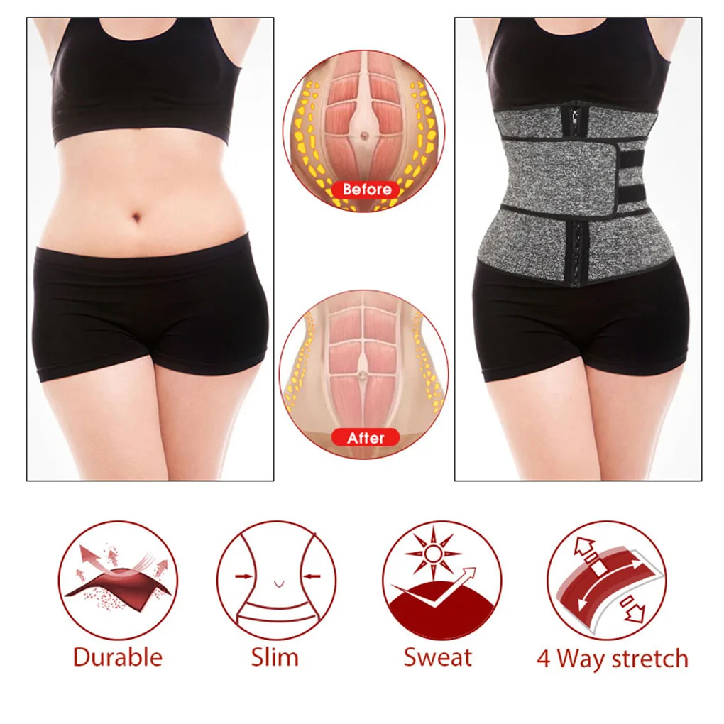 

Shaperwear Waist Trainer Neoprene Sauna Belt for Women Weight Loss Cincher Body Shaper Tummy Control Strap Slimming Fitness Belt