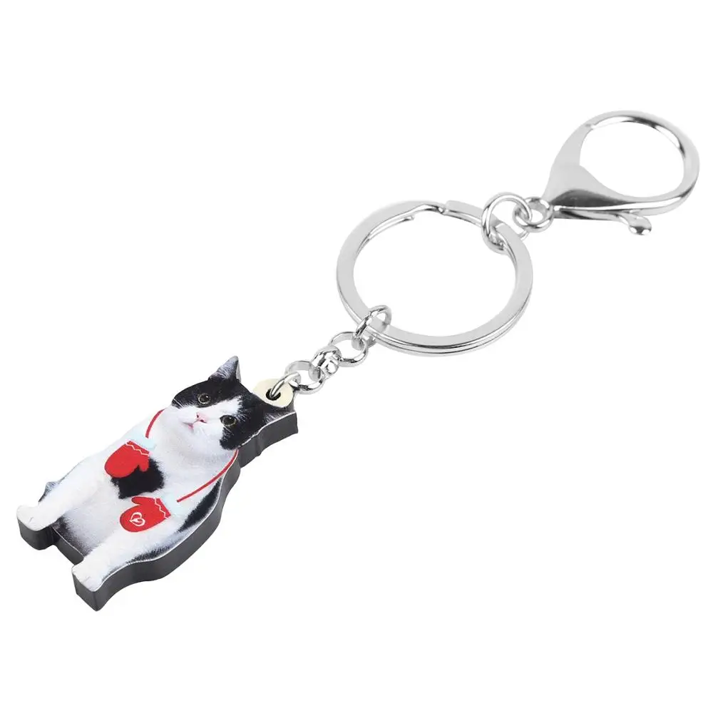 Bonsny акриловые рождественские жесткие перчатки в виде кошки для женщин и девушек