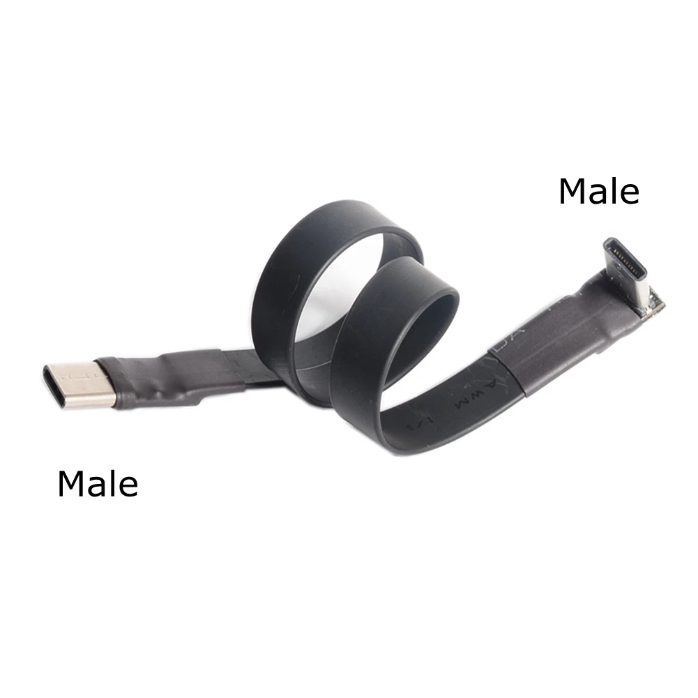 USB 3 1 Type-C папа-папа вверх/вниз угол 3A C FPC FPV плоский кабель для HDTV AV аэрофотосъемки