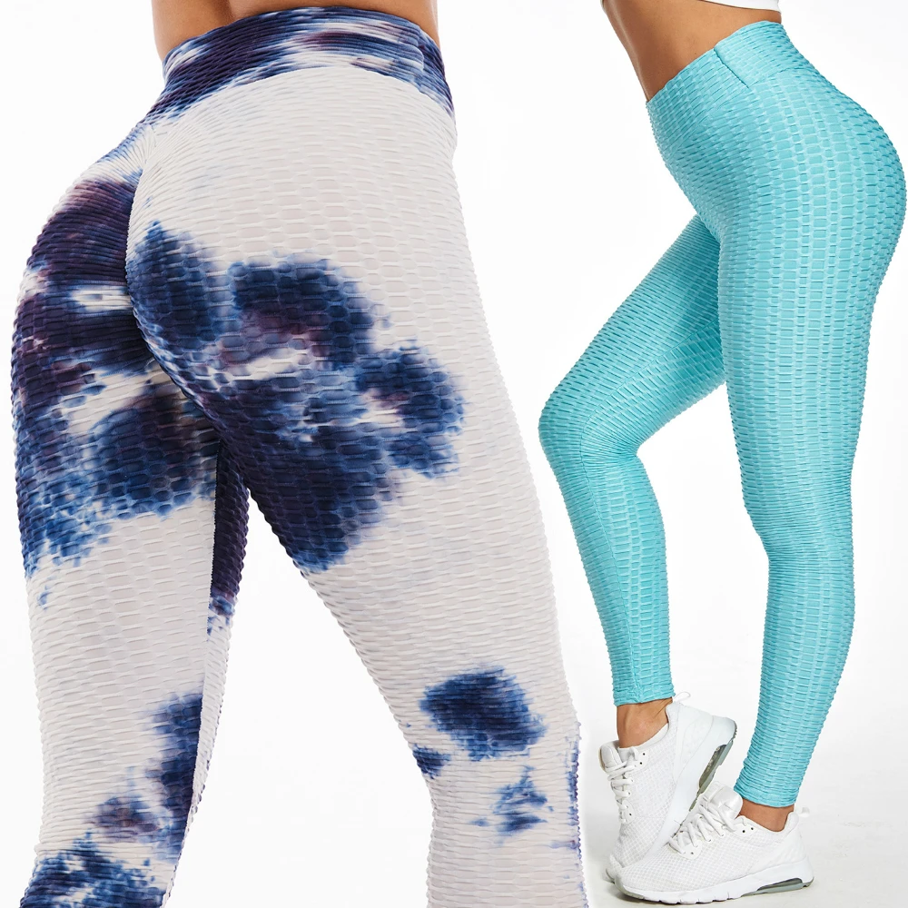 

Bubble Anti Cellulite Scrunch Leggings Sport Women Fitness Waffle Yoga Pants Texture Mujer Workout Booty Bum Ruched Butt Jogging