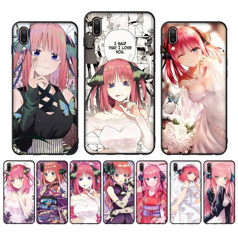 

Nakano Nino Gotoubun no Hanayome Phone Case Case For Oppo Reno Realme C3 6Pro Cover For vivo Y91C Y17 Y19 Funda Capa