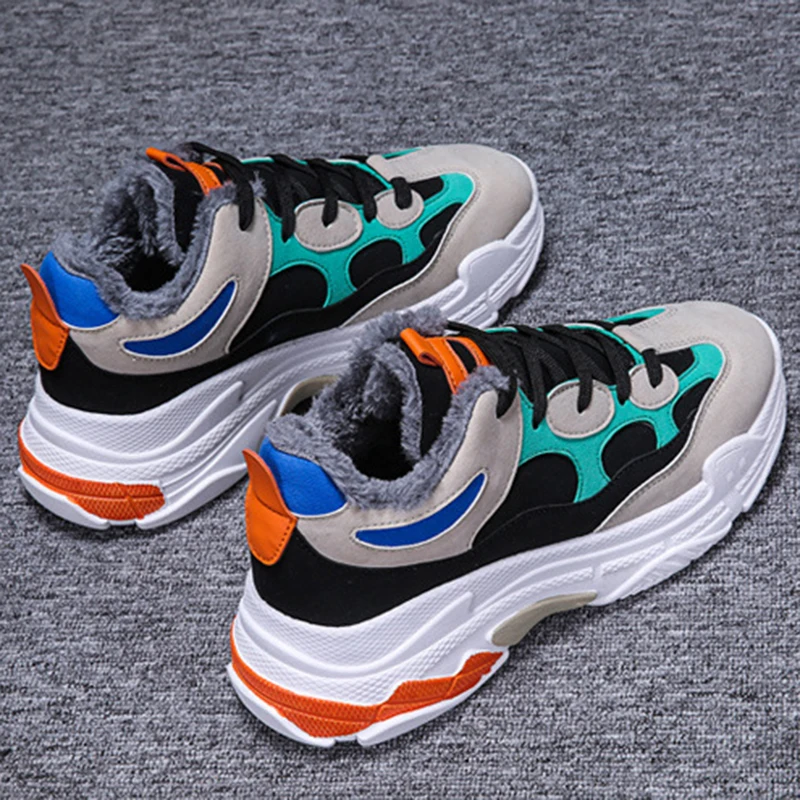 Men Boots Winter With Fur Warm Snow Boots Men Winter Boots Shoes Men Footwear Fashion sneakers Shoes