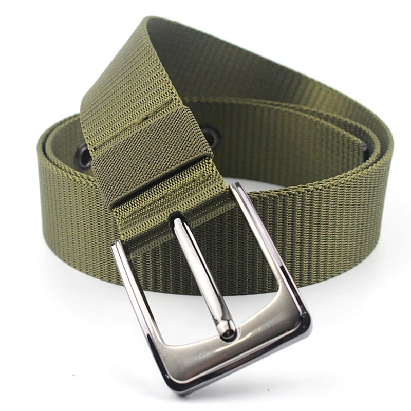 

Canvas Pin Buckle Waist Belt Men Belt Outdoor Fashion Casual Leisure Woven multi-purpose Portable Belts For Male
