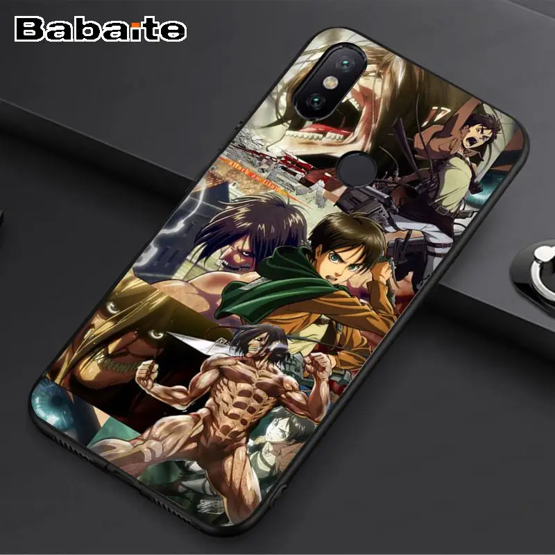 Чехол для redmi 7 из аниме атака на Титанов мягкий чехол телефона с пользовательским