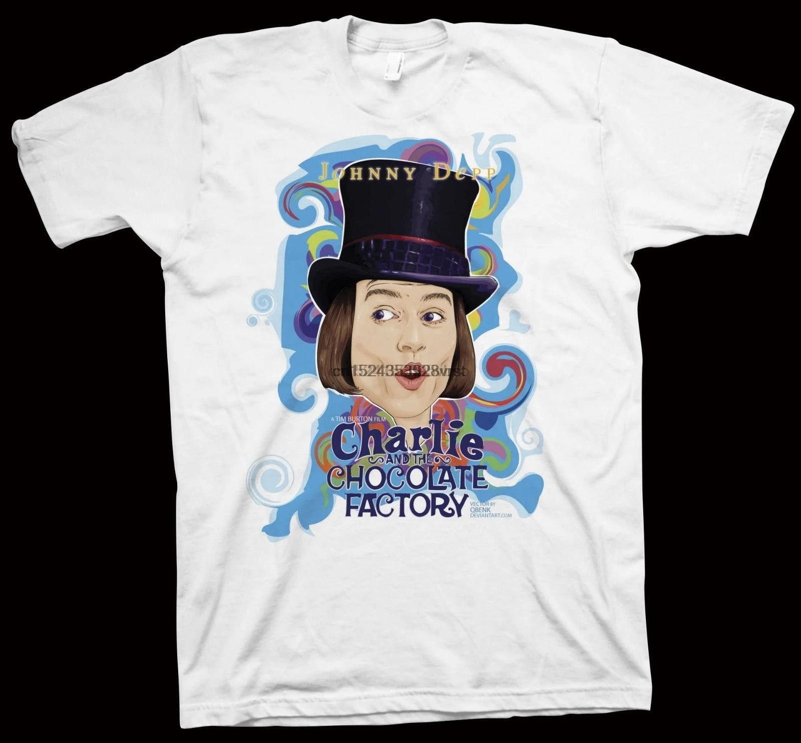 Charlie and the Chocolate Factory Мужская футболка Тим Бертон Джонни Депп кино| |