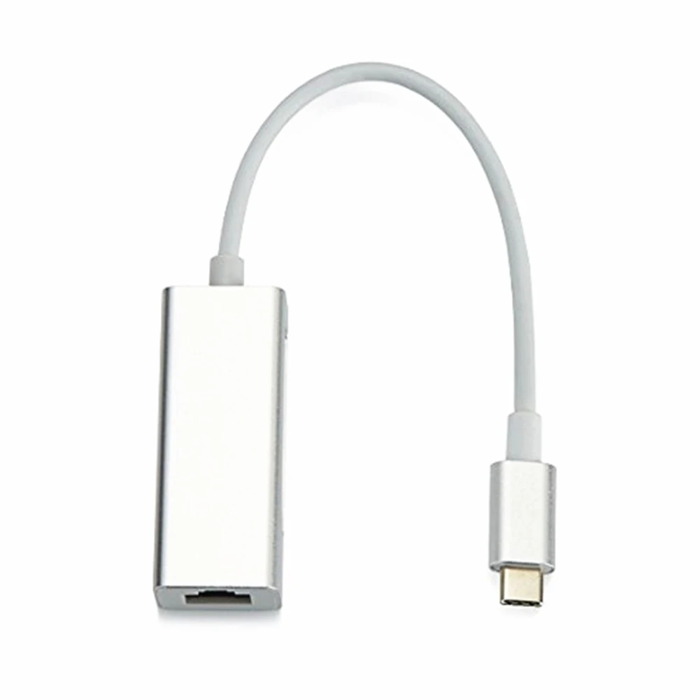 

Stable Network Card Office Aluminium Alloy Wired Accessories USB Type-c To RJ45 Computer Ethernet Adapter For Desktop PC