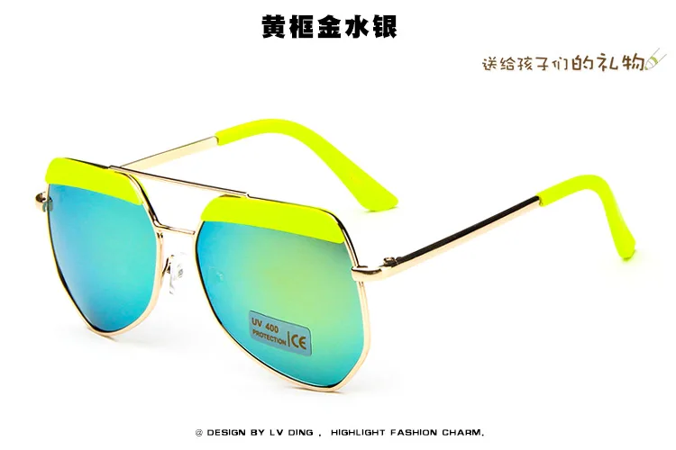 Классные детские солнцезащитные очки с оправой из сплава бровей Забавные милые