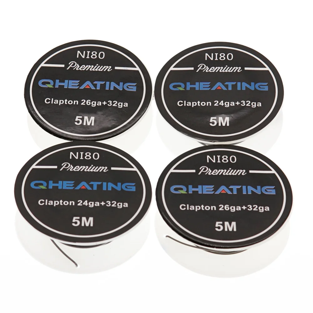 Qheater 5 м/рулон NI80 Clapton провод для RDA RBA перестраиваемый распылитель электронная