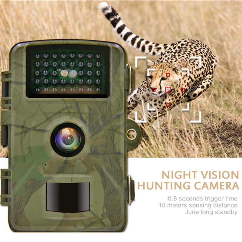 

1080P Tracking Trail Camera Hunting Cameras Wildlife Photo Trap Infrared DL001 Wireless Surveillance Capture Photos Tools New