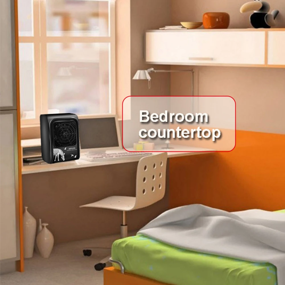 

500W Low Noise Electric Heater Desktop Warmer Machine Winter Hot Air Blower Mini Portable Household Warmer Fan