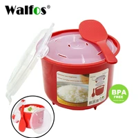 walfos microwave oven steamer meal food rice cooker grain cereal for bowl plates cookware kitchen gadgets accessories supplies