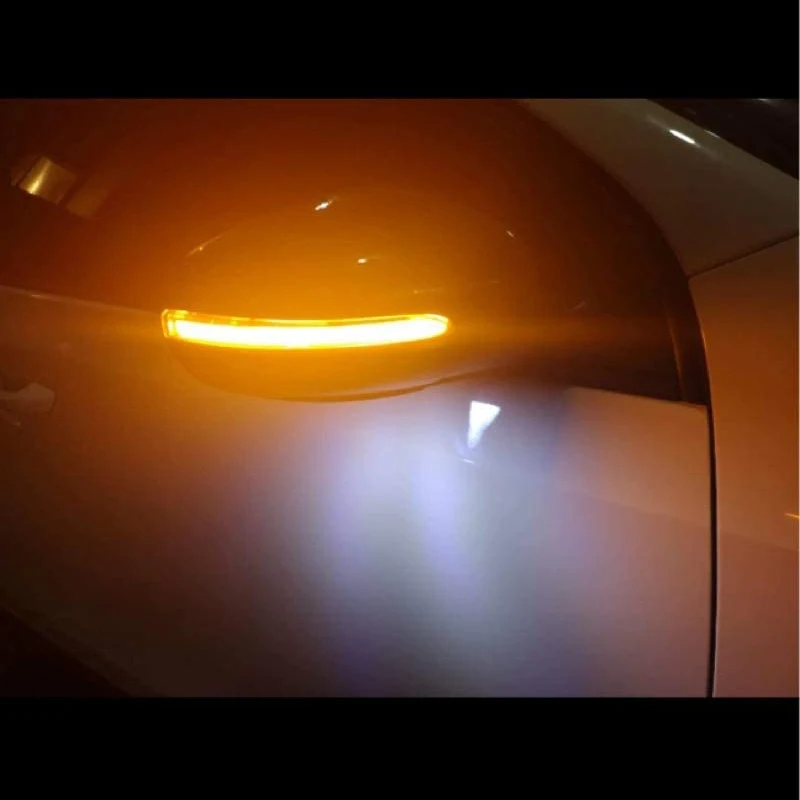 

2pcs For GOLF 6 VI MK6 R line R20 Touran Dynamic Blinker LED Turn Signal Light Side Mirror Indicator Left&Right