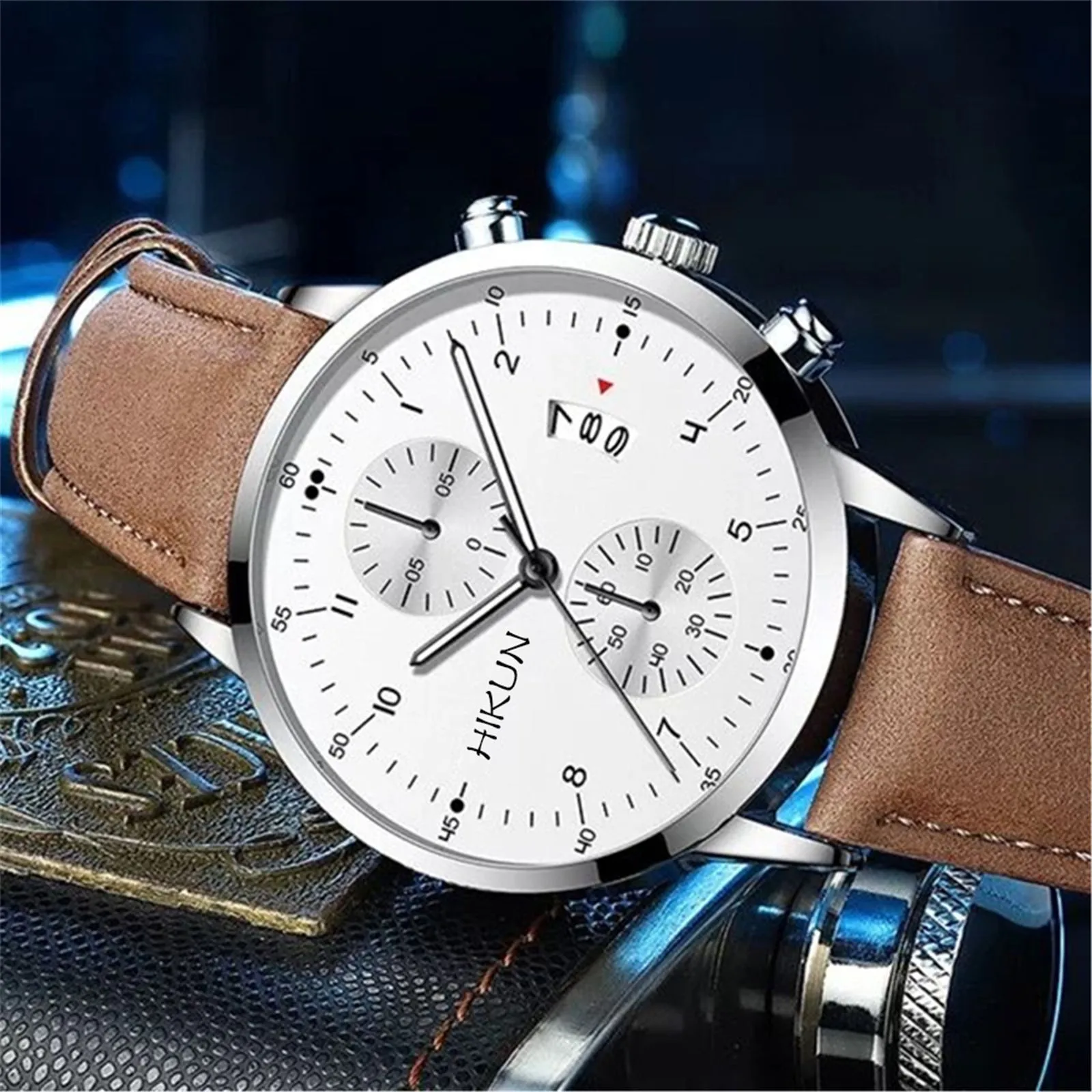 

Otoky Sleek Minimalist Fashion Watch With Strap Dial Men Quartz Watches Gift Watch Luxury Wristwatches 2020