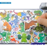 50pcs funny cartoon dinosaurs cute colorful animal world sticker for kids toys scrapbook notebooks luggage phone laptop stickers