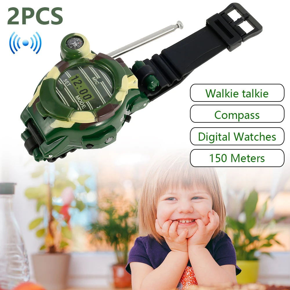 2020 2 шт. иди и болтай Walkie Talkie S Часы игрушки для детей 7 в 1 Камуфляж Way Радио Мини