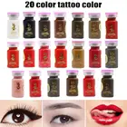 Полуперманентные чернила для татуажа бровей, долговечные эмульсии, пигмент для макияжа, микроблейдинг, окраска, принадлежности для красоты