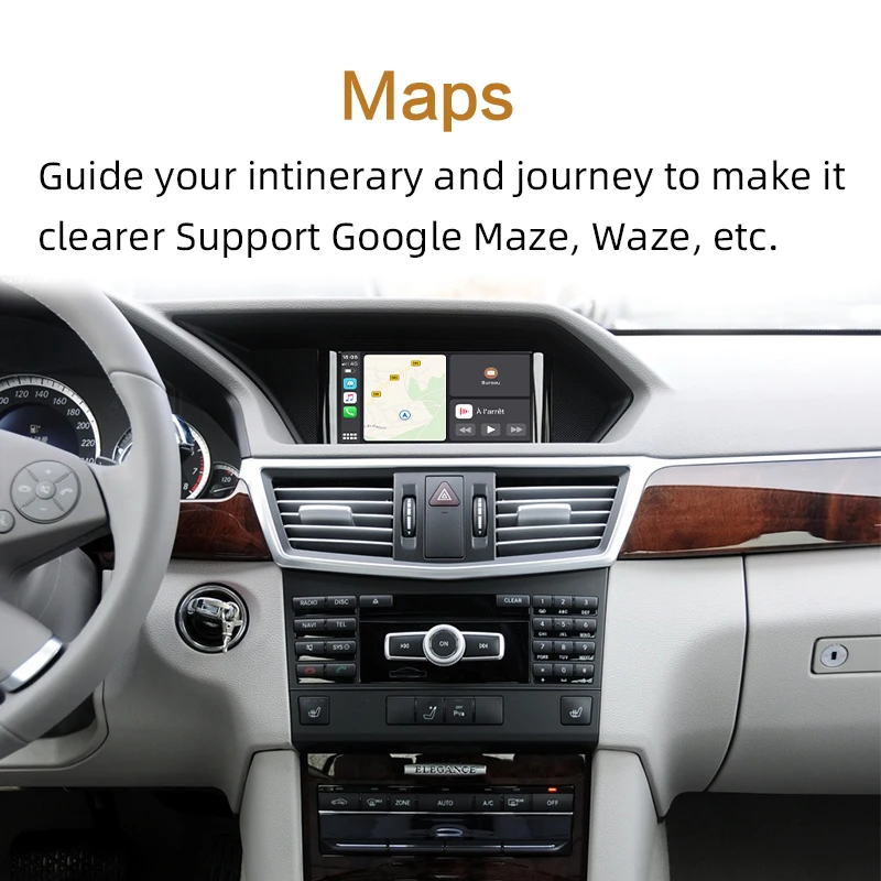 Sinairyu WIFI Wireless Apple Carplay Android Auto Mirror A B C E G GL ML Class For Mercedes NTG4.5 4.7 Car Play Airplay iOS 13 | Автомобили