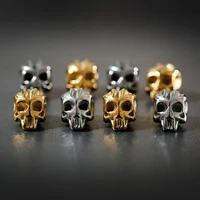 skull beads for bracelets necklace punk charm spacer bead war accessories for jewelry making set diy craft materials supplies