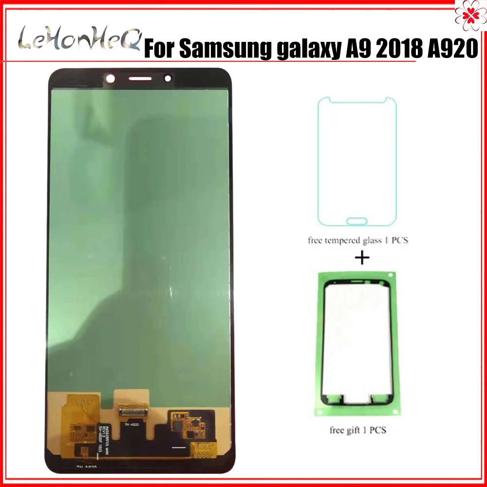 Для samsung galaxy A9 2018 A920 ЖК дисплей с сенсорным экраном дигитайзер в сборе для A920F A920FD