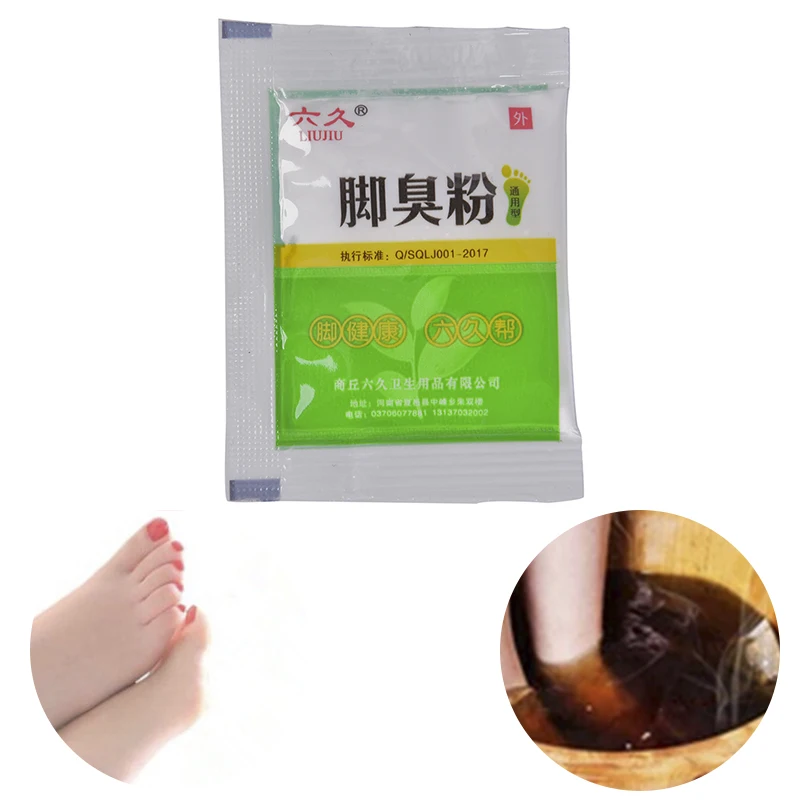 

10 Bags Fungal Infections Foot Bath Powder Feet Care Athlete's Foot, Foot Odor, Sweat, Itching, Peeling, Beriberi, Tinea Pedis