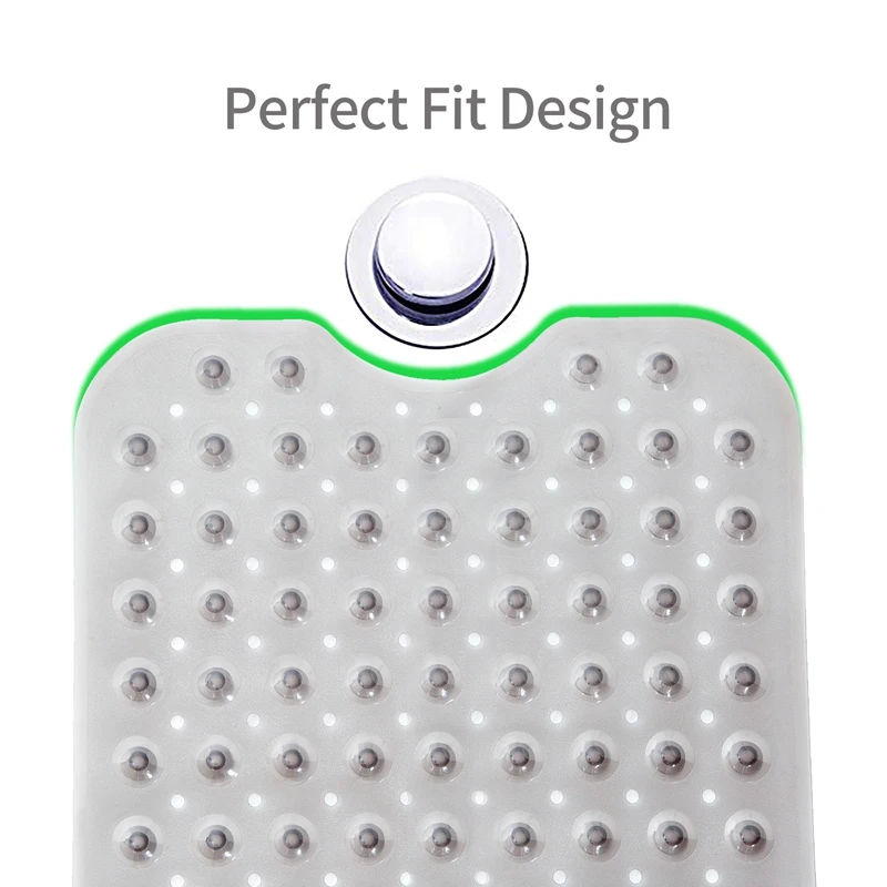 

40X100cm Bath Mat PVC Large Bathtub Non-Slip Bath Mats with Suction Cups 1Pc