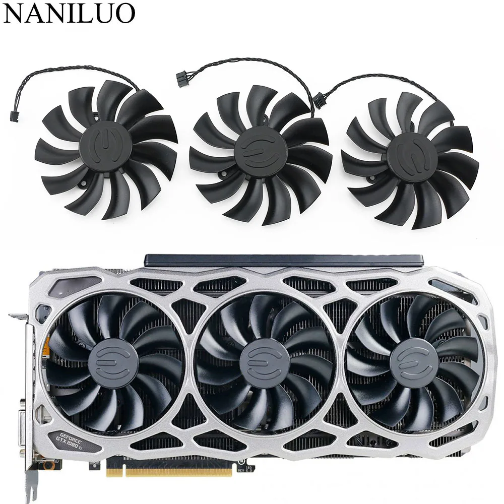 

Вентилятор охлаждения для видеокарты EVGA GTX1080TI FTW3 GTX 1080 Ti, 12 В, 0,55 А, 4 контакта