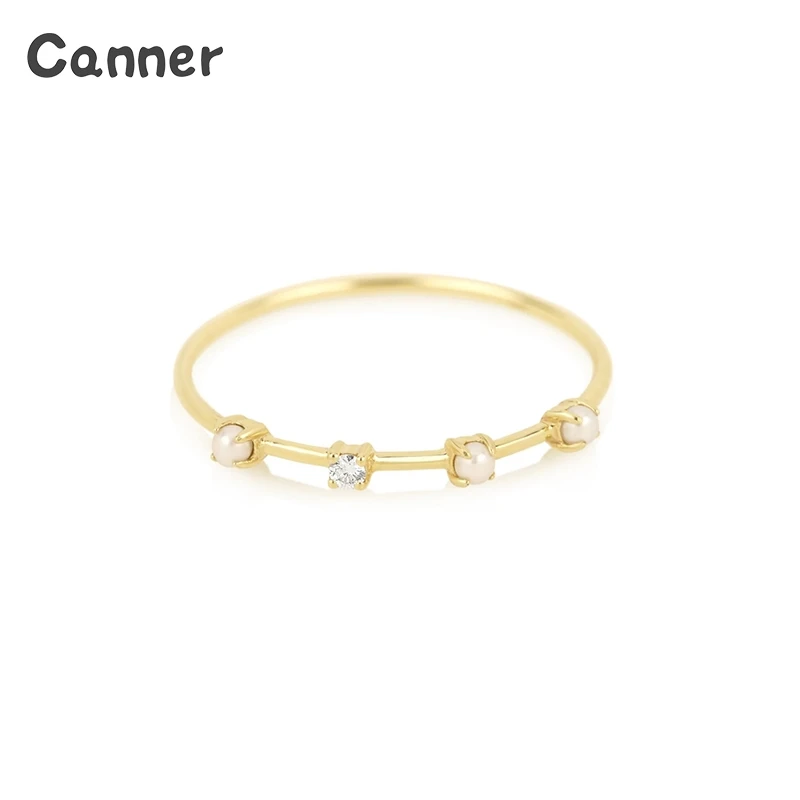 Женское кольцо из серебра 925 пробы с жемчугом|Кольца| |