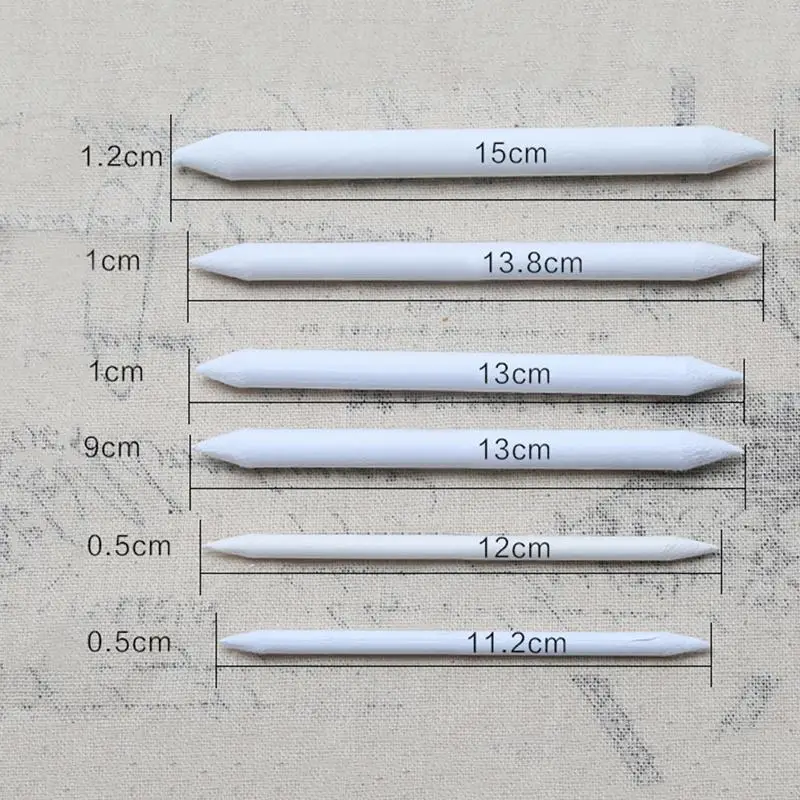 

1pcs Durable Art Drawing Tool Stump Stick Sketch Art Rice Sketcking Drawing Pen Paper Artist Charcoal Supplies White I6Y1