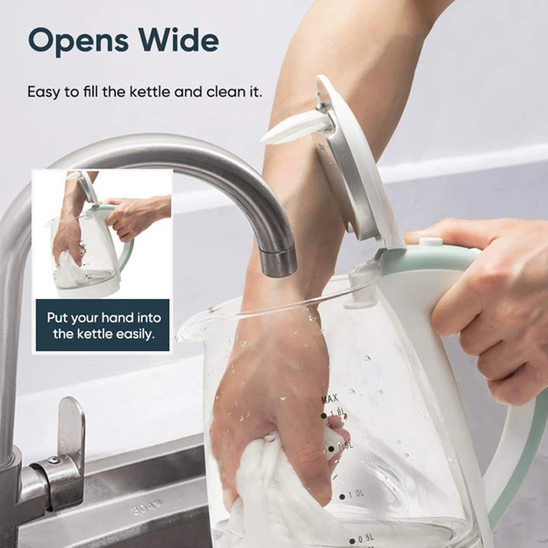 Бытовые кухонные приборы Аккумуляторный Электрический чайник 1 8 л светодиодный