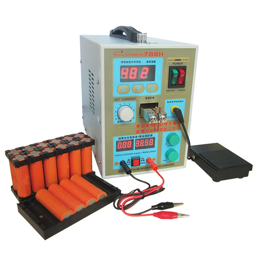 SU788H машины для точечной сварки 1.5kw толщина 0 25 мм Мульти-импульсный DIY18650 кнопочная