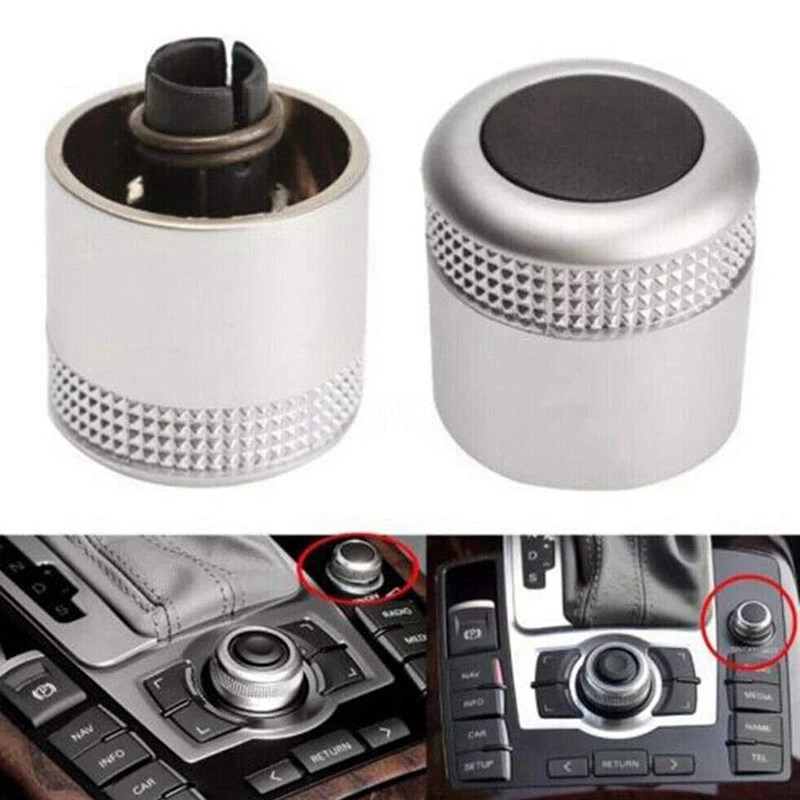 MMI Multi Media Rotary Knob Main Menu Volume Switch Cover 4F0919069 4F0919070 for - A6 Allroad Quattro C6 A8 Q7 | Автомобили и