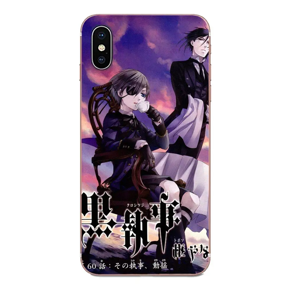 Модный популярный чехол в стиле аниме черный Батлер Kuroshitsuji для Apple iPhone 11 Pro XS Max XR X 8