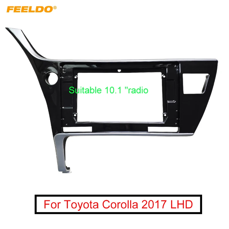 FEELDO автомобильный аудио 10 1 &quotбольшой экран 2DIN фасции Рамка адаптер для Toyota Corolla