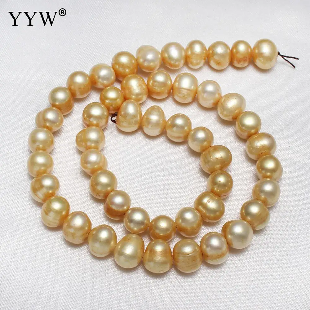 

Freshwater Pearl Potato Pearl Beads Red For Diy Beads Size Approx 9-10mm Hole Approx 0.8mm Sold Per Approx 15 Inch Strand