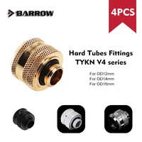 barrow tykn k v4 series hard tube fitting g14 water cooling adapter suitable for od12mm od14mm od16mm hard tube