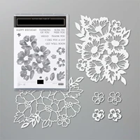 flower metal cutting dies and stamps for scrapbooking stencil handmade card make model craft mold die cut new stamps nd dies