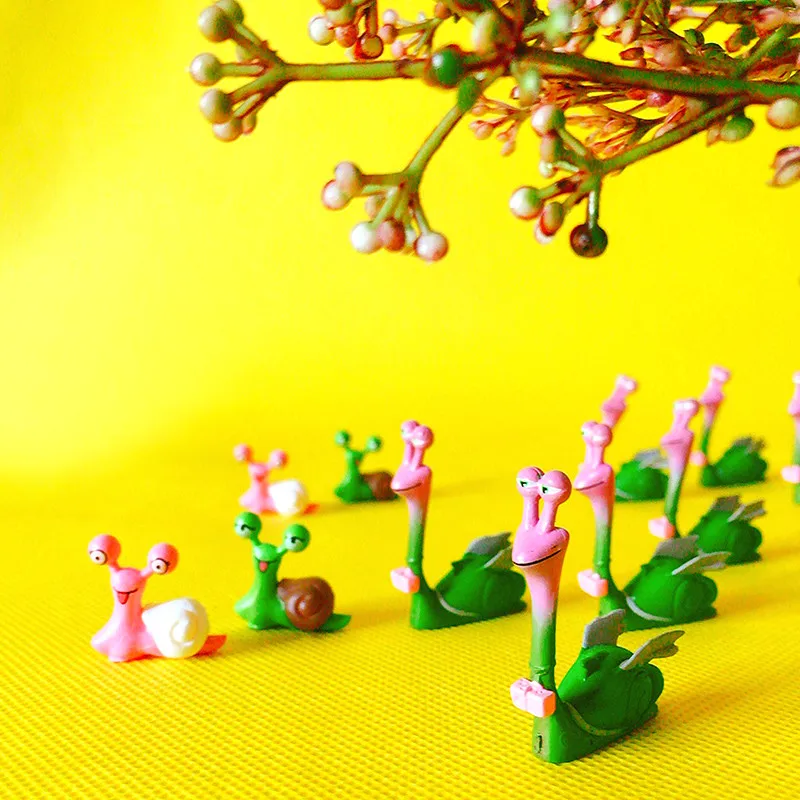 Продажа ~ 10 шт./Улитка/Кукольный дом/миниатюры/Прекрасный милый/Сказочный Садовый