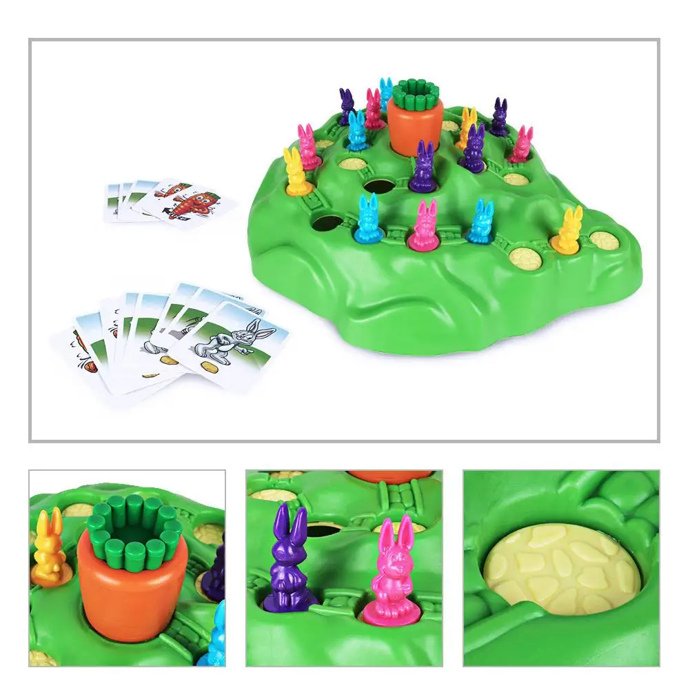 

Children's Puzzle Game Rabbit Cross Country Competition Parenting Intelligence Board Game Family Party Game