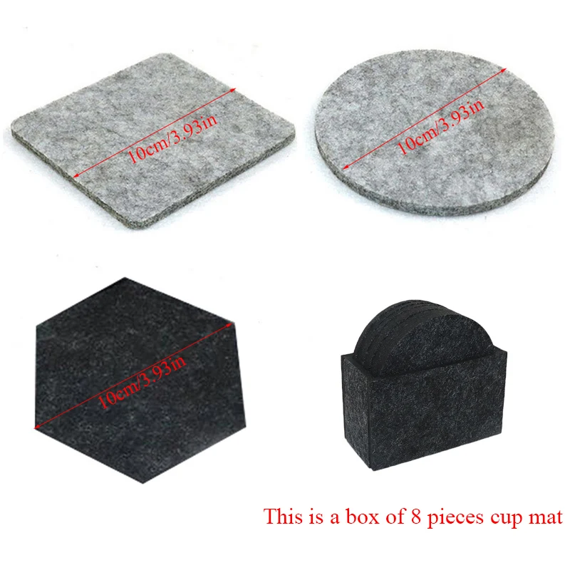 

8pcs/set Table Heat Resistant Mat Clean Multicolor Cup Mat Practical Creative Tableware Decor Cute Fashion Kitchen Supplies