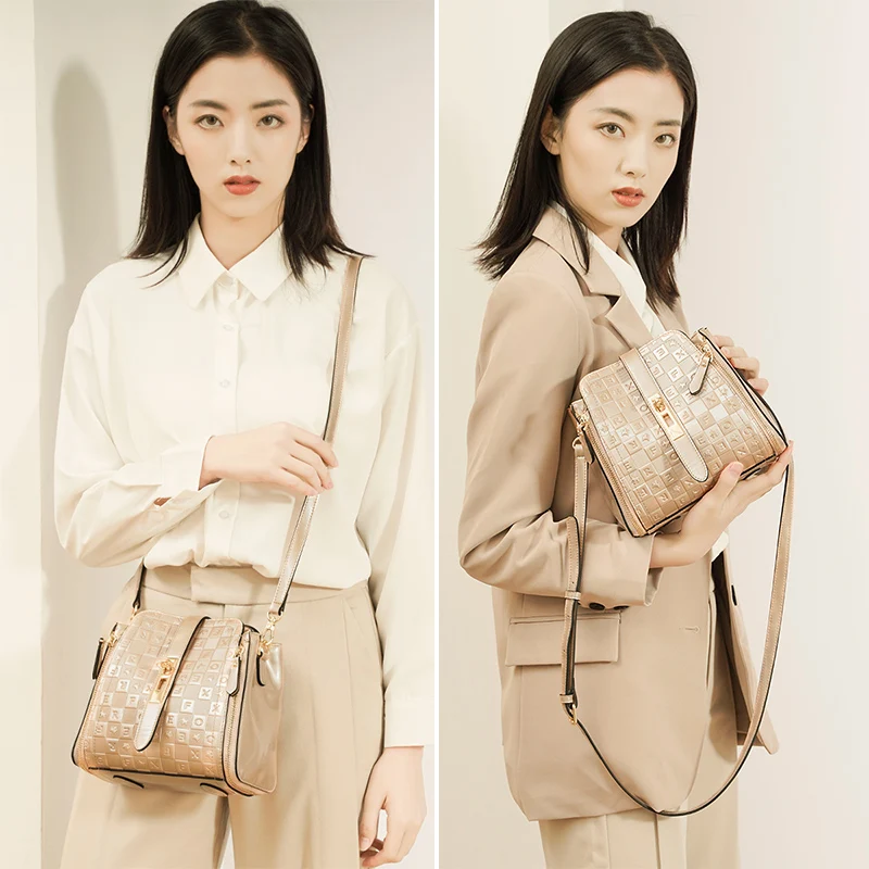 Шикарная сумка-мессенджер FOXER для женщин сумки на плечо с логотипом бренда из ПВХ