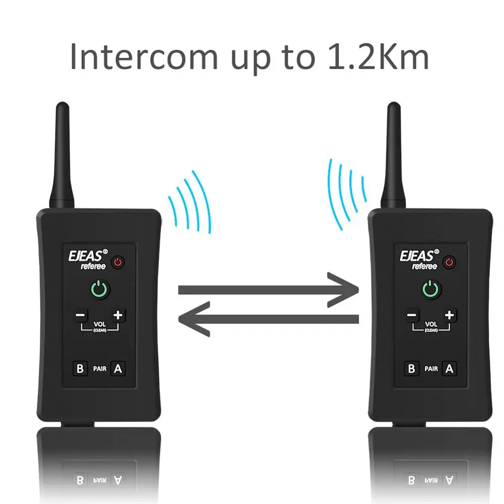 2 шт. последние EJEAS FBIM 1200 м громкой связи Bluetooth гарнитура для 4 всадники