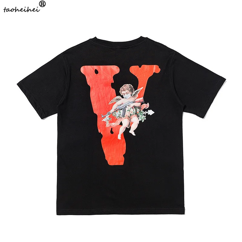 Футболка VLONE Мужская/женская из 100% хлопка уличная одежда брендовая в стиле хип