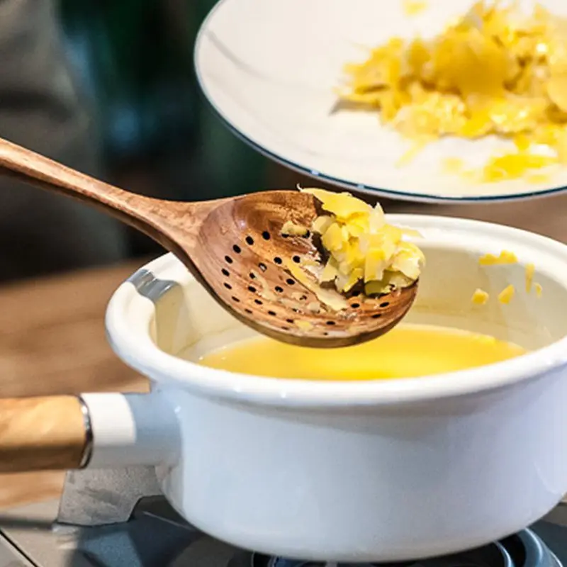 Тиковая деревянная ложка с длинной ручкой ковш большой рисовый весло кулинарная